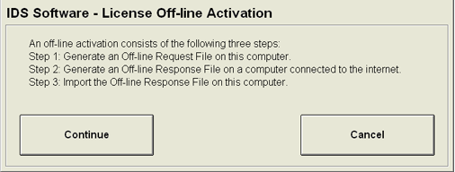 Off-line Activation 